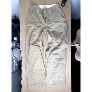 Vintage British Army 1950 Pattern Khaki Drill Trousers 28x30 Cotton Button Fly